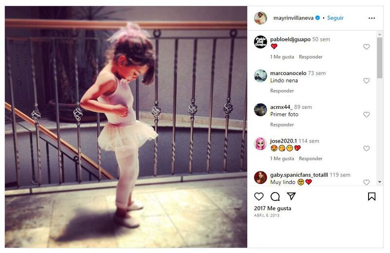Mayrín Villanueva y Eduardo Santamarina tienen una única hija en común llamada Julia