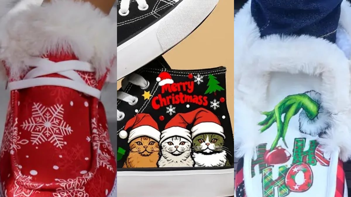 Zapatillas Navideñas