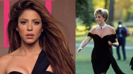 Shakira usó también un 'vestido de la venganza' a lo princesa Diana