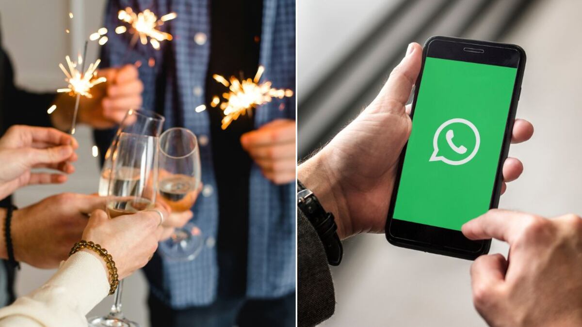 La mayoría de las personas manda mensajes de buenos deseos en Año Nuevo por WhatsApp