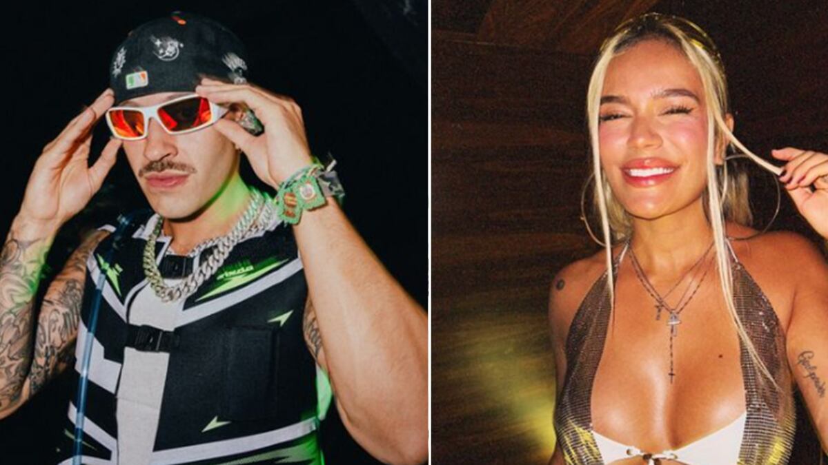 Karol G y Feid disfraz