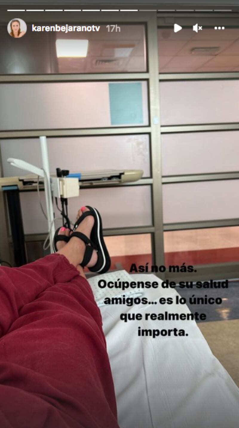 Karen Bejarano sufrió crisis de ansiedad