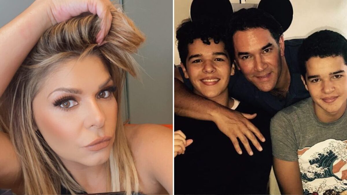 Itatí Cantoral y Eduardo Santamarina se convirtieron en padres con el nacimiento de sus mellizos en el año 2000