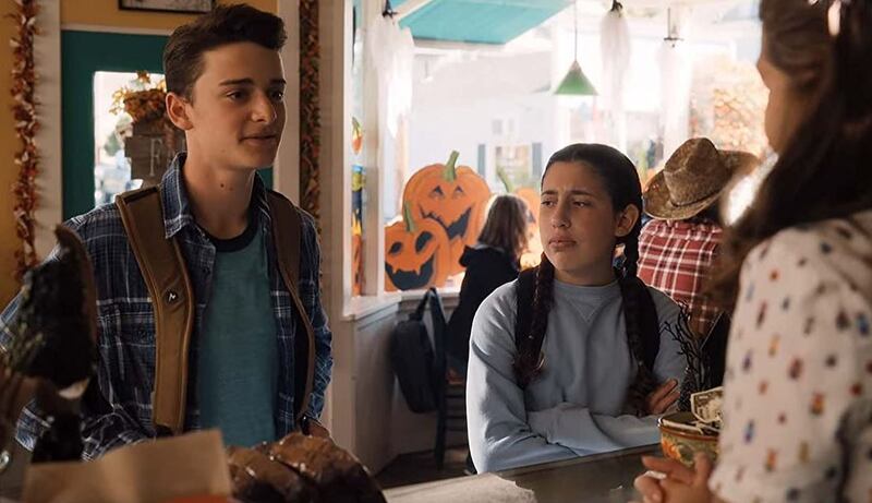 Noah Schnapp y Sadie Sandler en 'El Halloween de Hubie' |