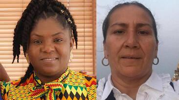 Francia Marquez y Marelbys Meza