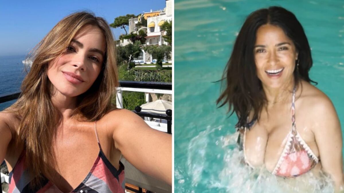 Sofia Vergara y Salma Hayek bikinis