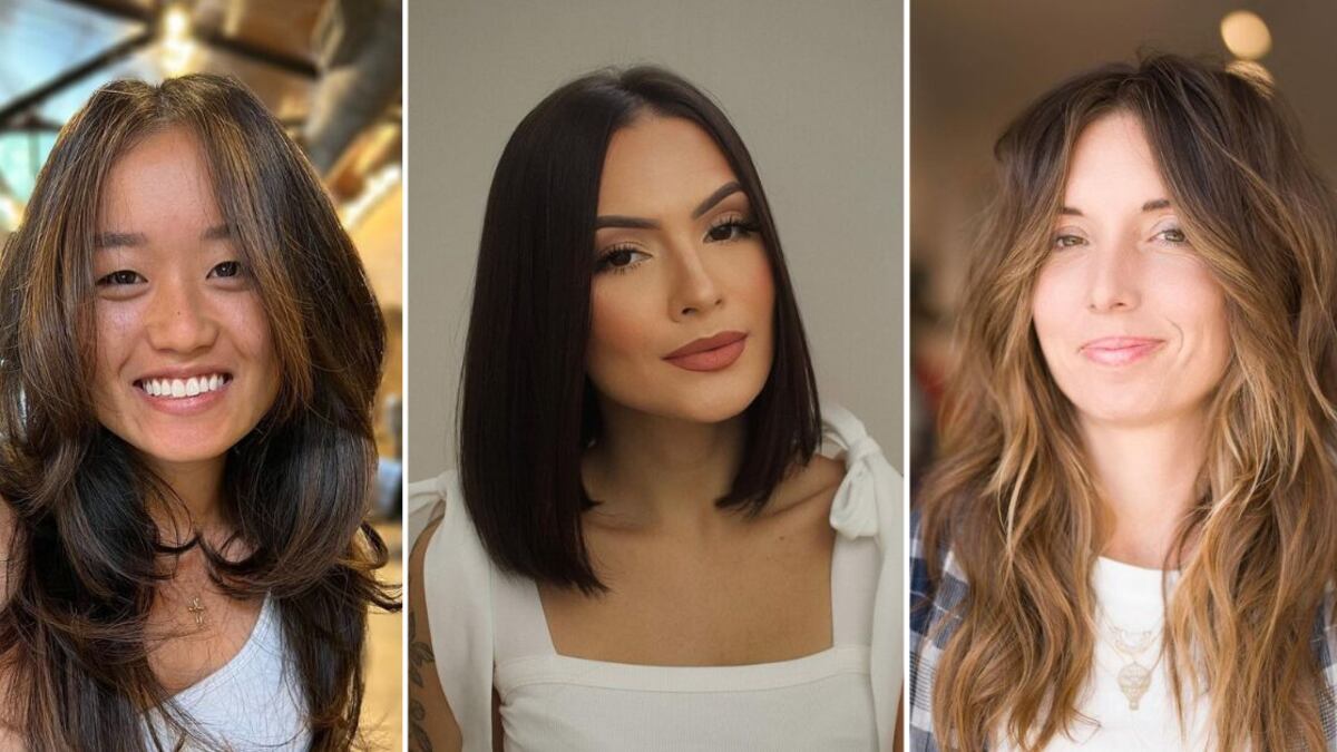 Las melenas largas son muy halagadoras para los rostros redondos