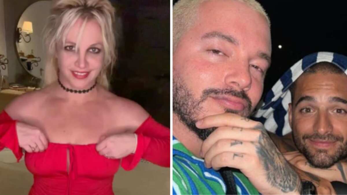 Britney Spears, Maluma y J Balvin juntos