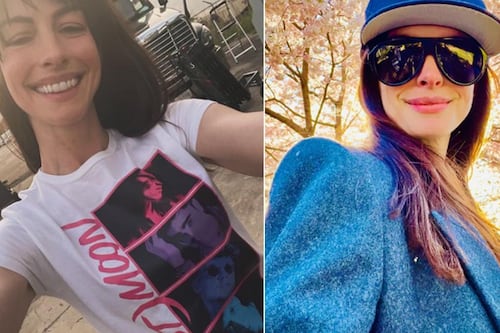 Anne Hathaway deslumbra en vestido rojo, pero su esposo se roba el show por un detalle inesperado