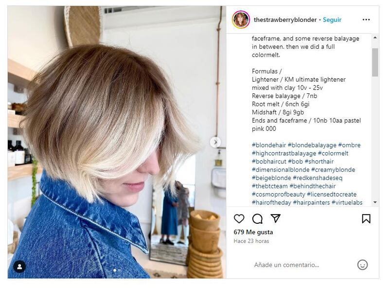 Las mechas 'melting creamy' son la última tendencia en cuanto a coloración de cabello