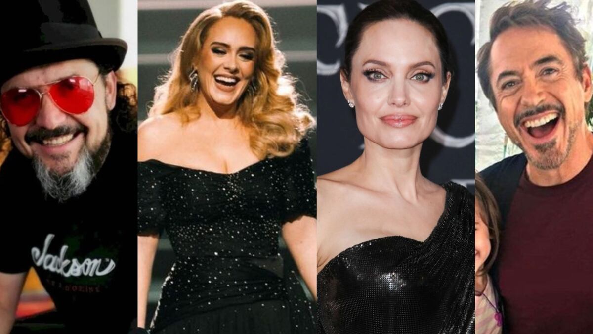 Adele, Reyli Barba, Angelina Jolie y Robert Downey Jr son parte de los famosos que superaron adicciones