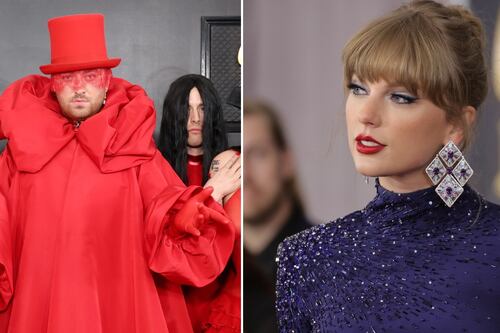 Lentejuelas, flores y hasta látex: una explosión de color se adueñó de los looks en los Grammys