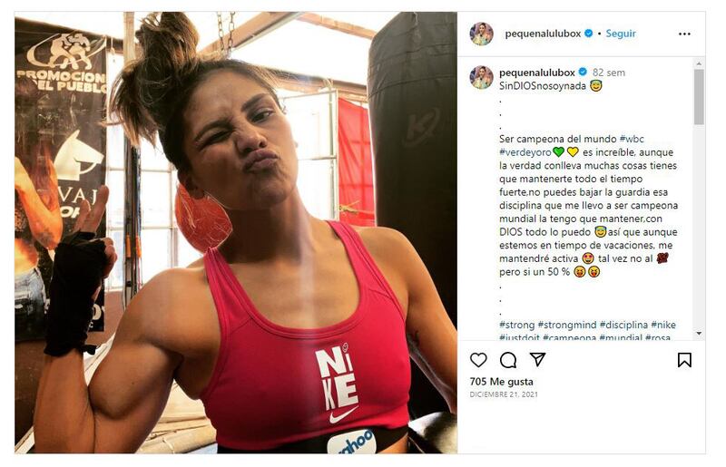 Lourdes Juárez se ha consolidado como boxeadora a base de su esfuerzo y trabajo duro