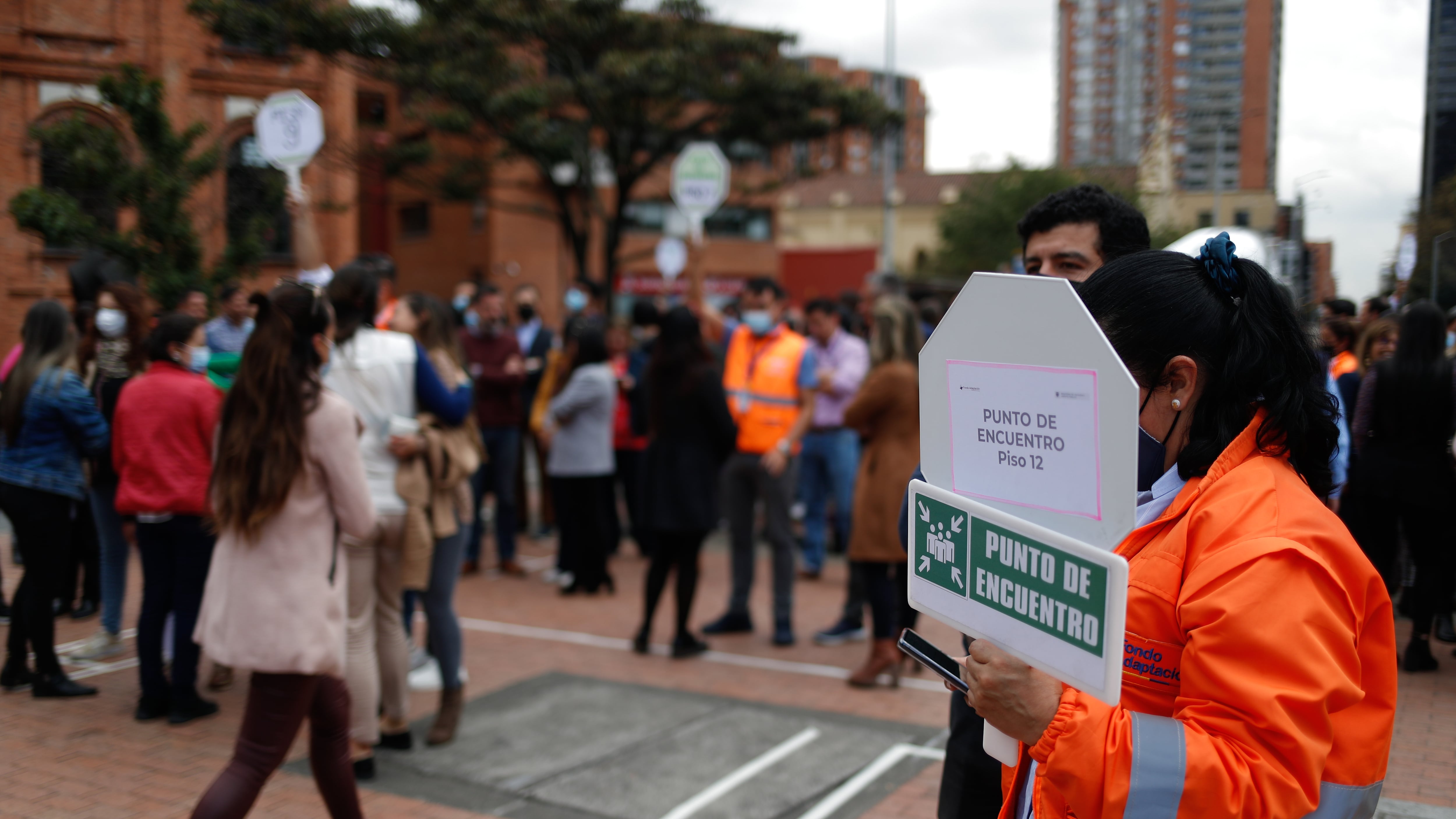 Simulacro Distrital de Evacuación 2022 en Bogotá.