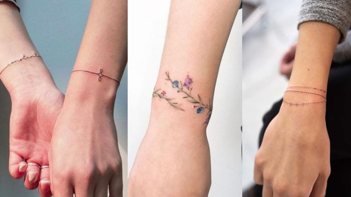 Tatuajes de brazalete para mujer