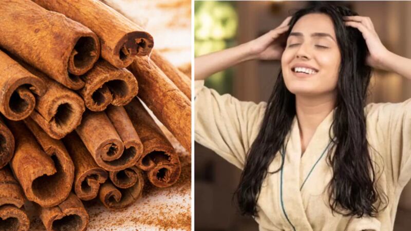 água de canela para o cabelo