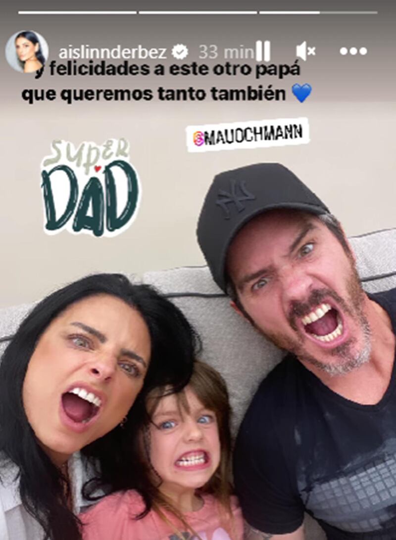 Aislinn Derbez y Mauricio Ochmann hija