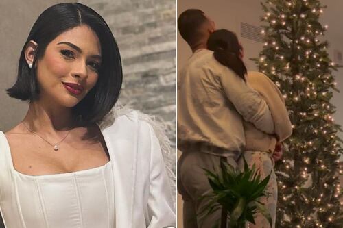 Sheynnis Palacios recibe la Navidad con su novio: así quedó el arbolito de la ex Miss Universo