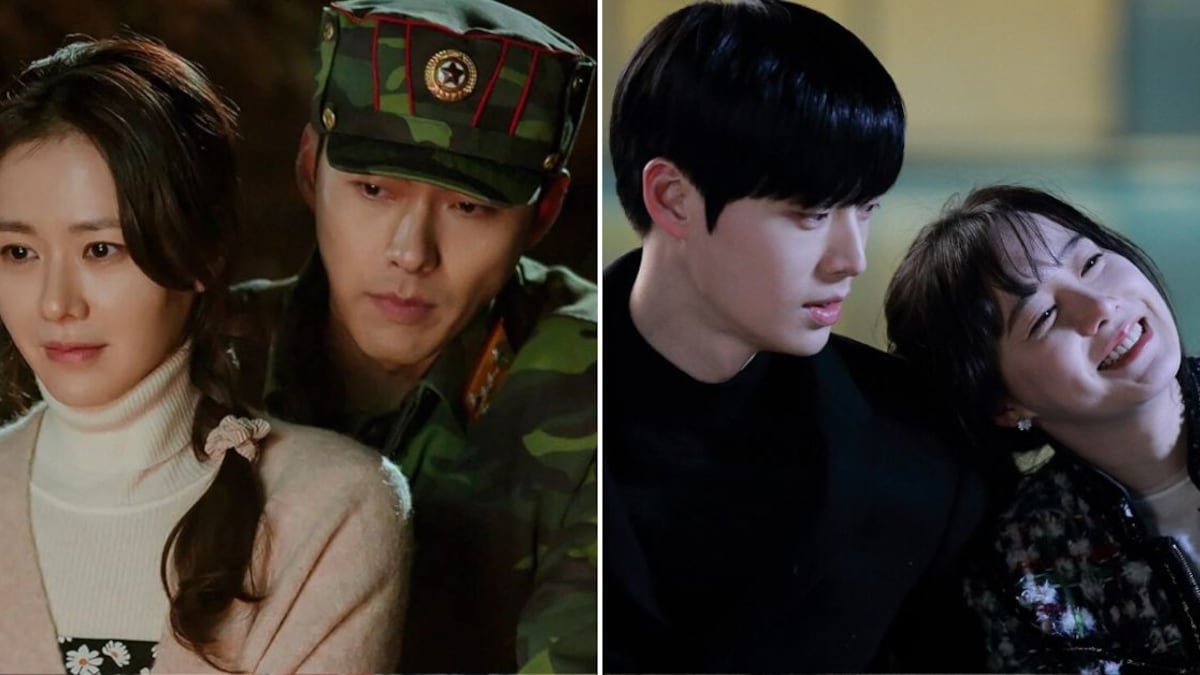 Fotogramas de 'Aterrizaje de emergencia en tu corazón' y 'Blood'