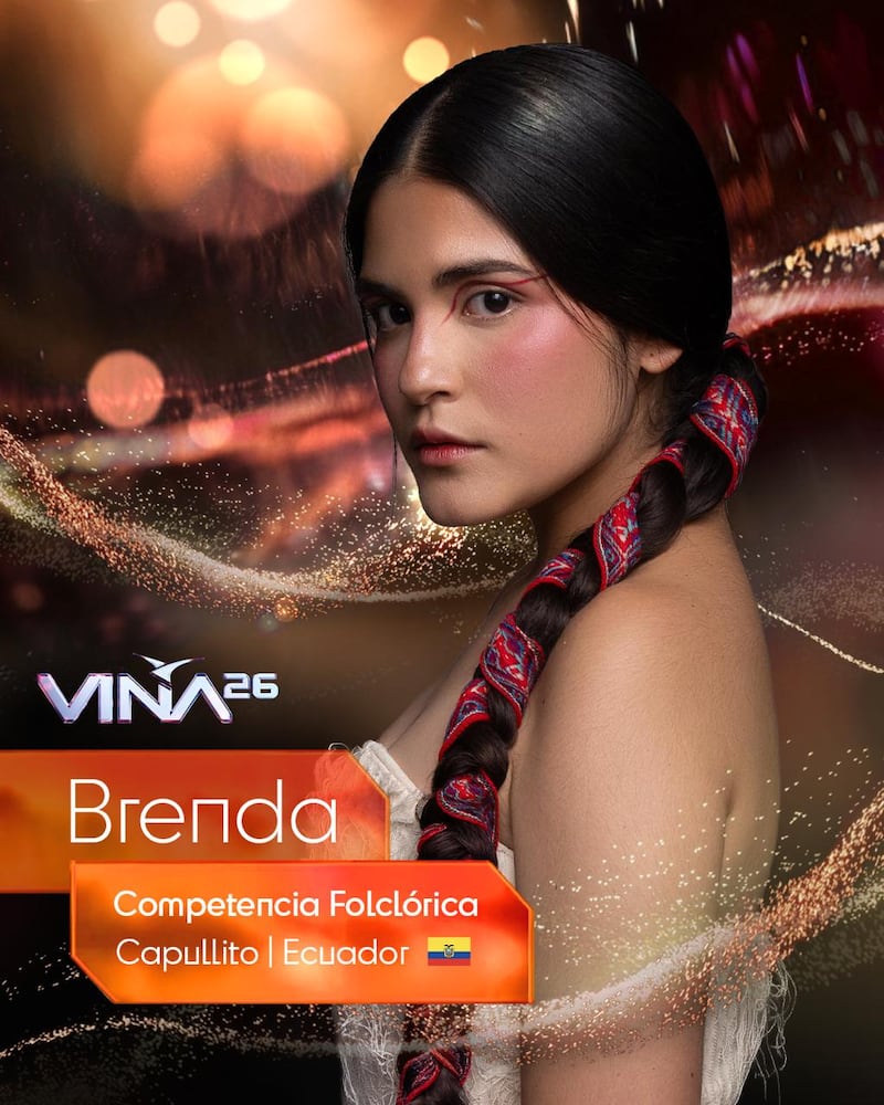 BRENDA representa a Ecuador en Viña del Mar 2026