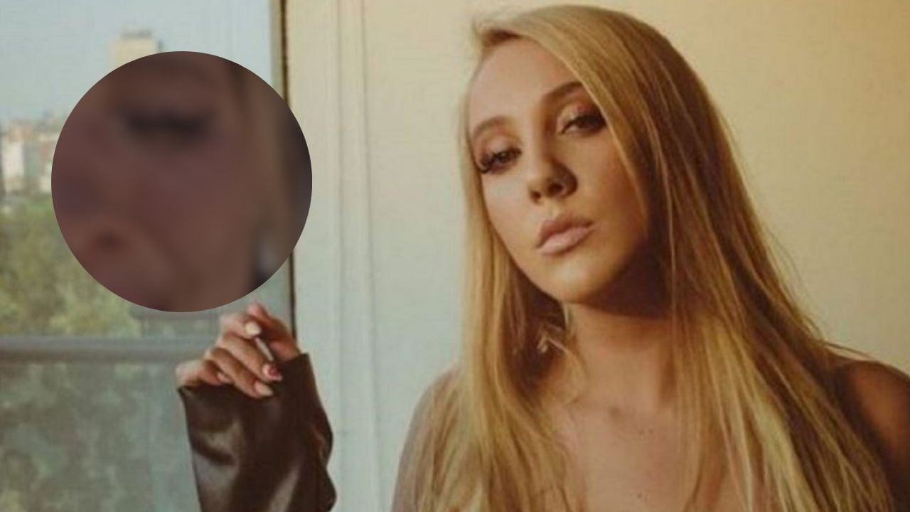 La influencer subió un video de una brutal golpiza