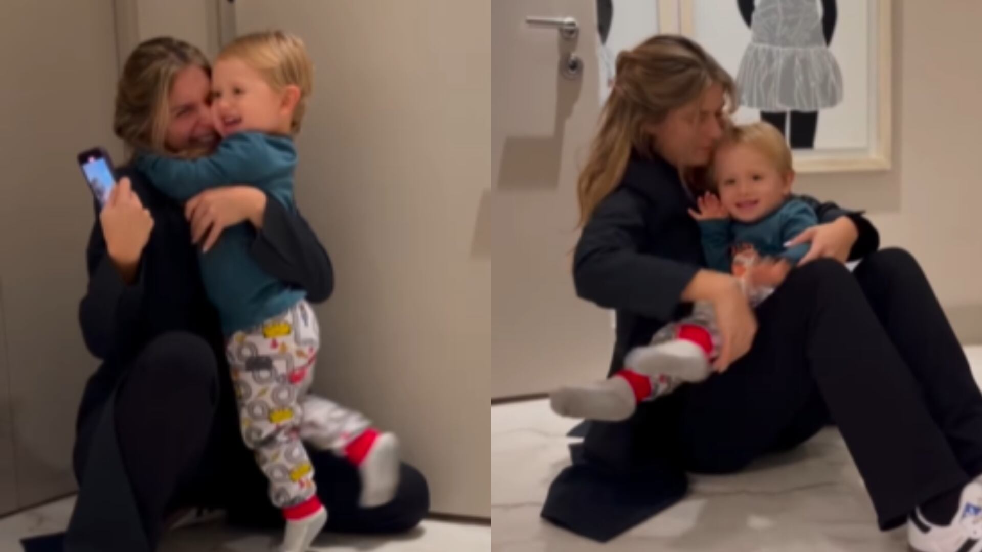 Laura Tobón y su hijo rencuentro