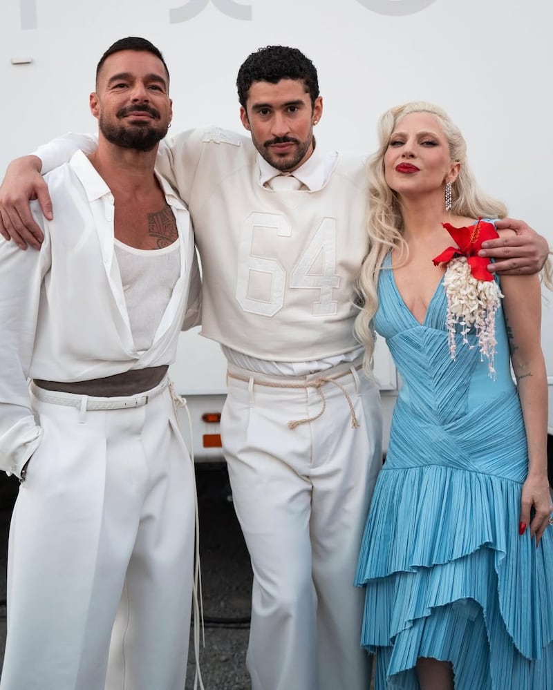 Ricky Martin y Lady Gaga fueron los invitados a su show en el Super Bowl