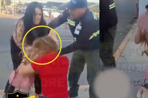 Graban a mujeres peleando por un hombre en calles de Baja California