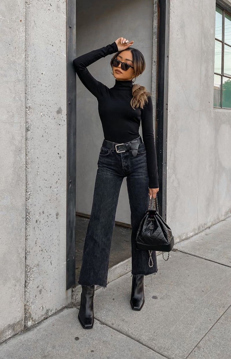 Pantalones culotte con botines