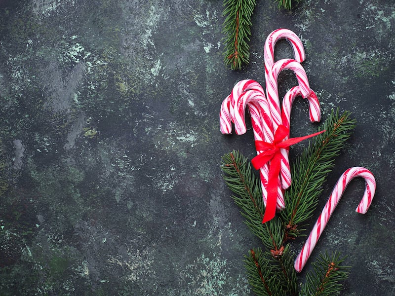 Bastones de caramelo