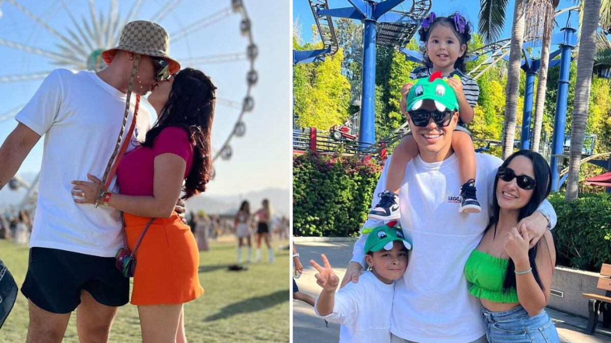 Eduin Caz y su esposa