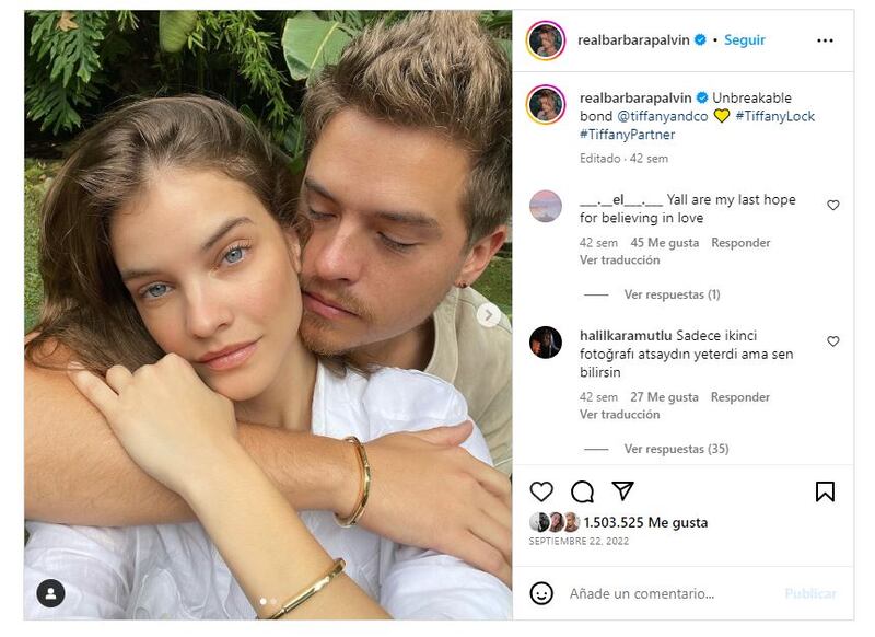 Barbara Palvin y Dylan Sprouse comenzaron una relación en 2018