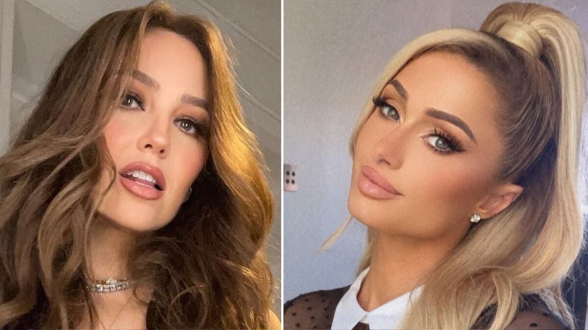 Thalía y Paris Hilton han concidido con sus looks en varias oportunidades |