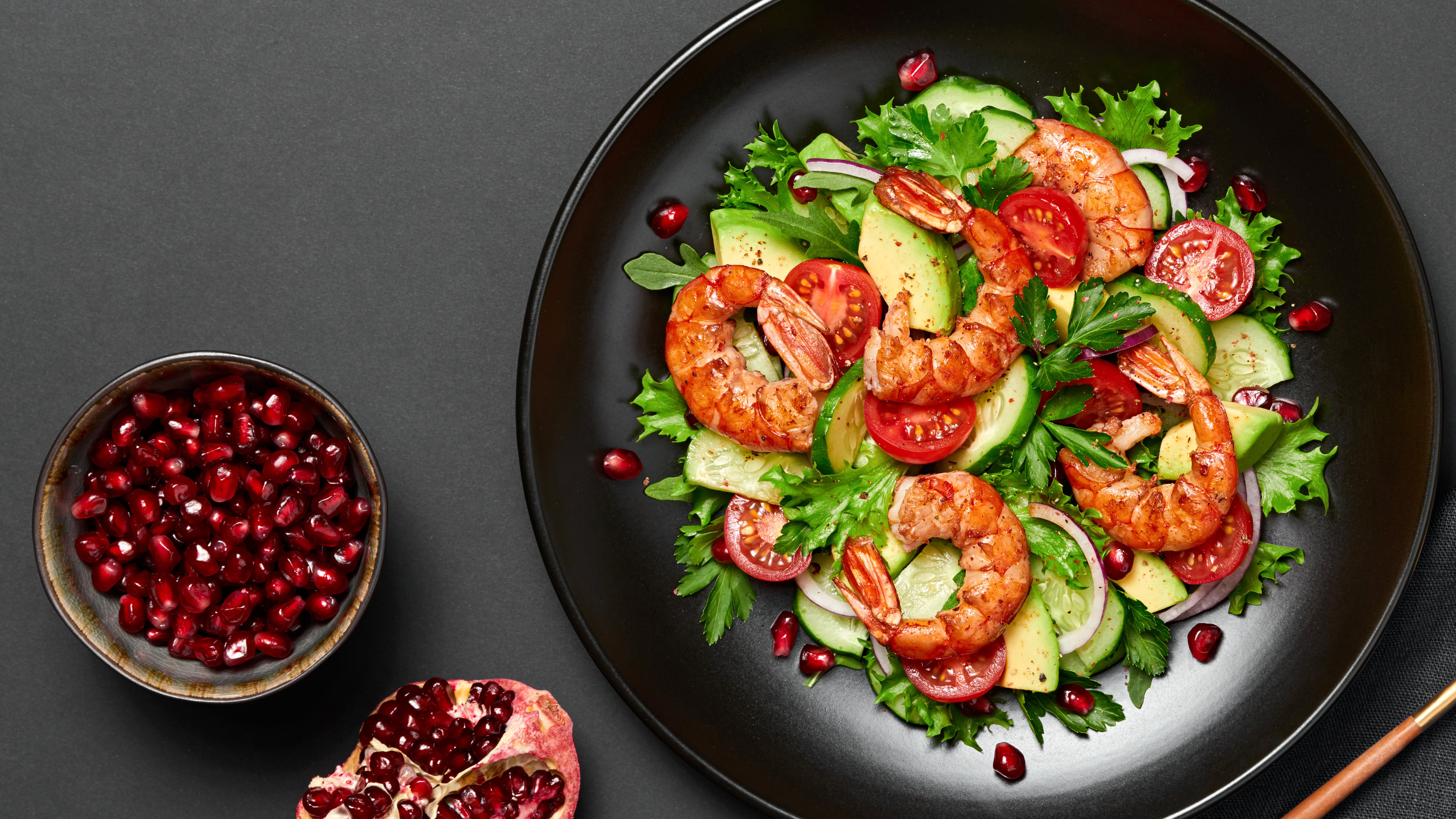 Ensalada de camarones