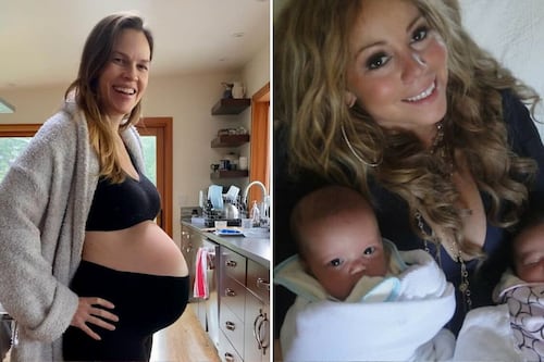 No solo Hilary Swank: estas 4 famosas también quedaron embarazadas de gemelos en sus 40