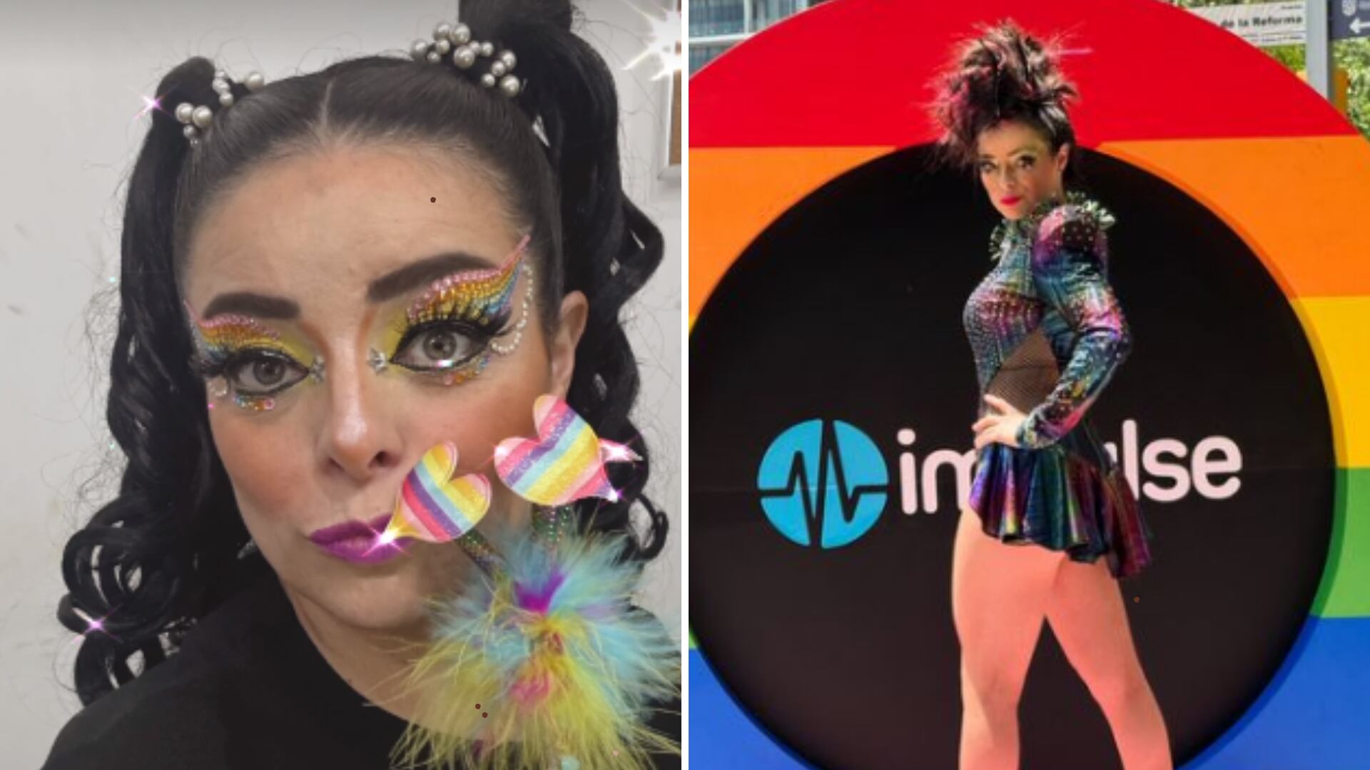 Violeta Isfel rinde homenaje a la comunidad LGBTQIA+ en la marcha del 29 de junio, en Ciudad de México.