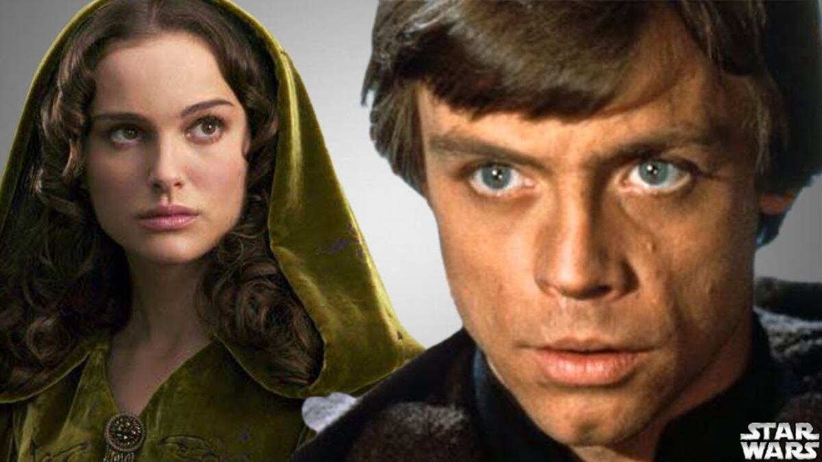 Padme Amidala y Luke Skywalker