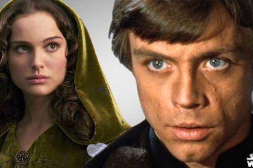 Los fans de Star Wars enloquecen con la foto de Mark Hamill y Natalie Portman en los Golden Globes 2024