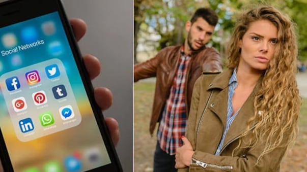 Pareja ex redes sociales