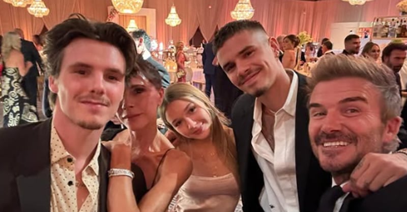 David y Victoria Beckham hijo