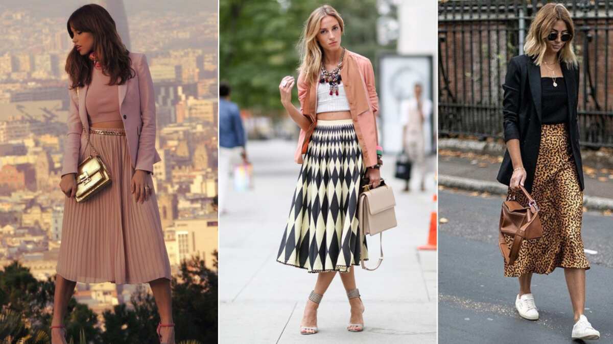 Blazer con faldas midi