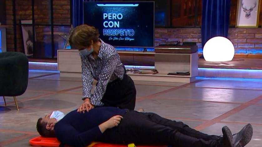 Julio César Rodríguez y Paula Daza en "Pero con Respeto"