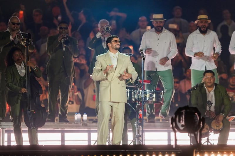 Bad Bunny en concierto en Colombia