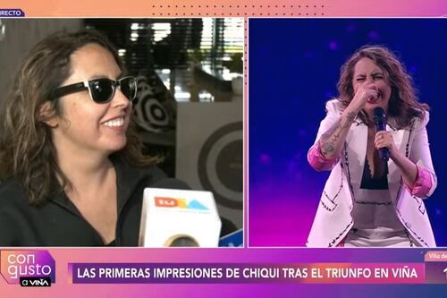 “Siempre nos vamos a unir para...”: Chiqui Aguayo desdramatiza molestia de Karol Lucero por chiste en su rutina del Festival de Viña