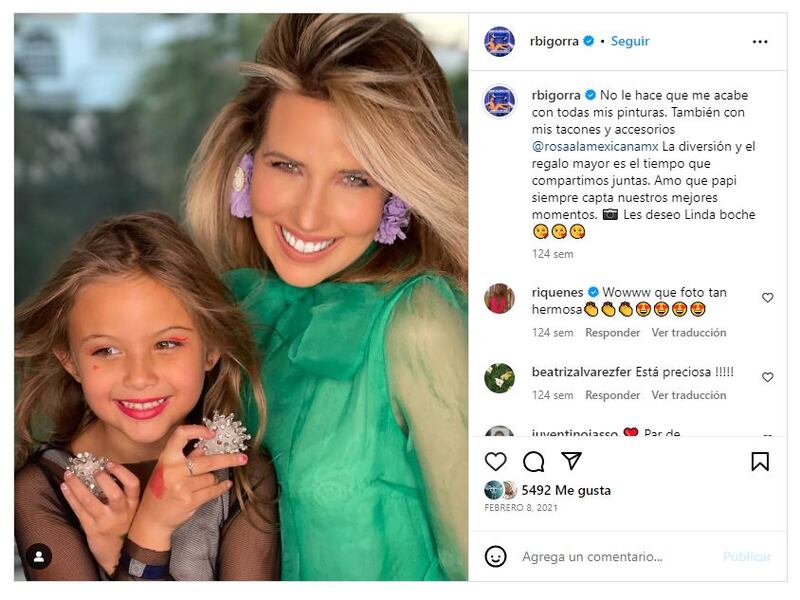 Raquel Bigorra es una madre entregada para su única hija