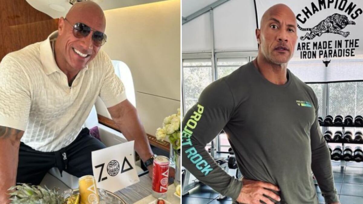 Dwayne Johnson cabello