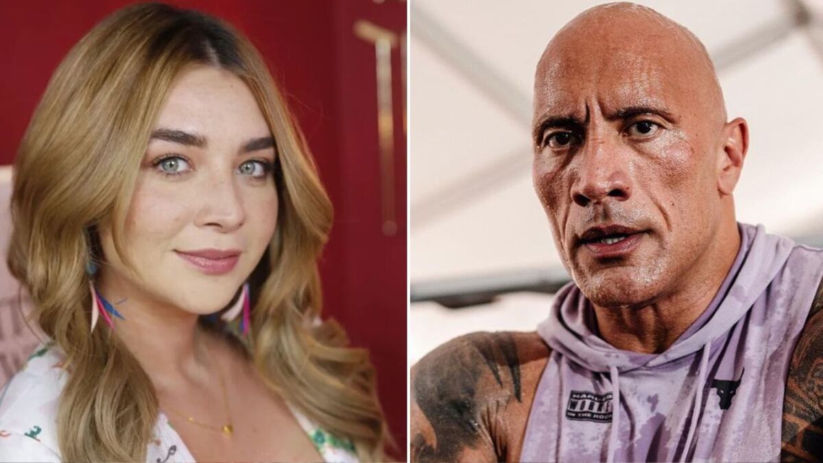 Daniela Luján y Dwayne Johnson son muy agradecidos con sus papás