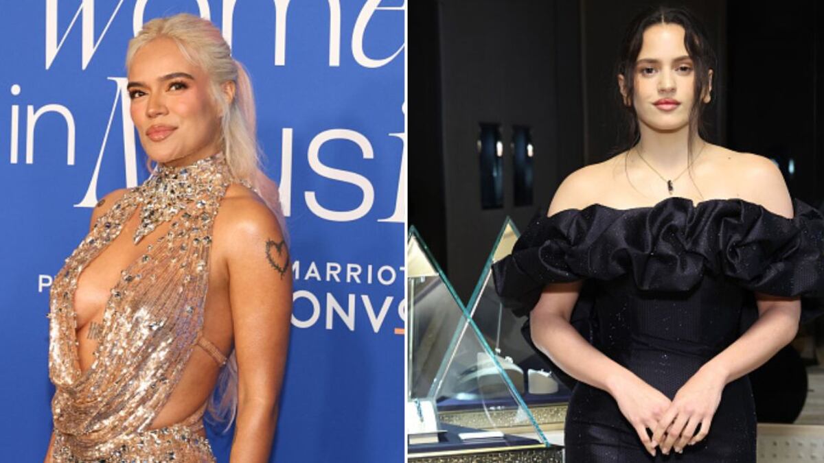 Rosalía no fue la única: Karol G también recibió una sandía de regalo, pero su reacción fue distinta