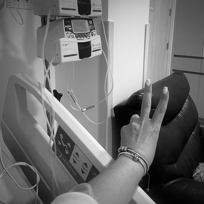 Carolina Jaume con traqueítis