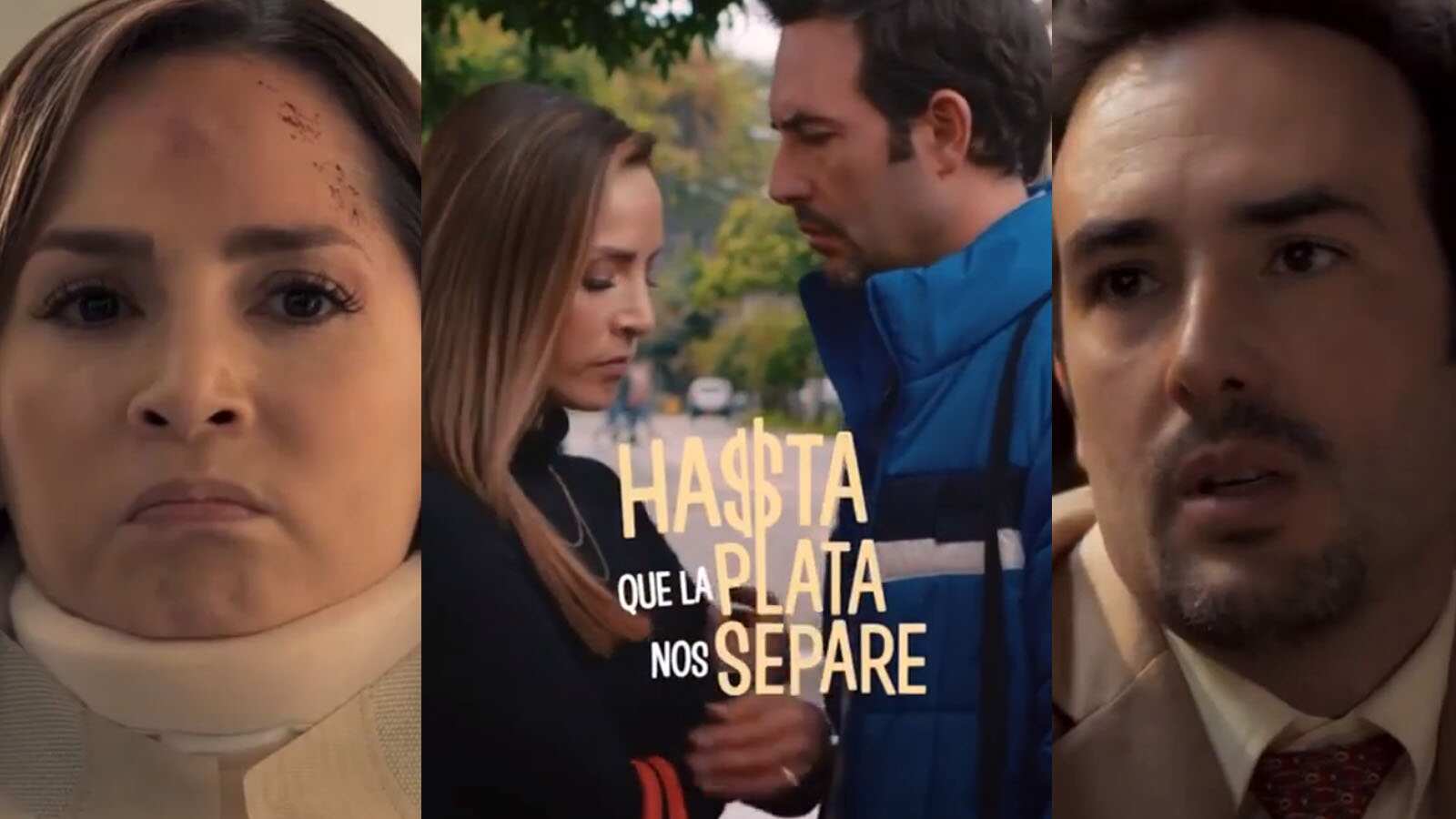 Sebastián Martínez y Carmen Villalobos en "Hasta que la plata nos separe"